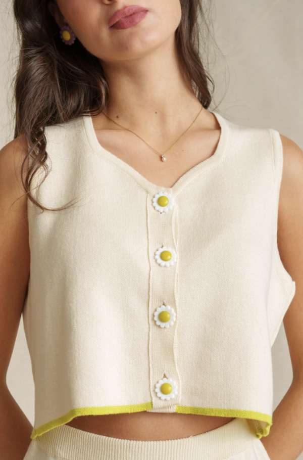 Ivory Lora Knit Top
